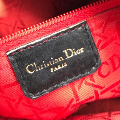 Dior Lady 2-Way Cannage Hand Bag Black