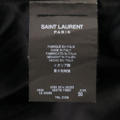 Saint Laurent Paris 14AW 354728 Wool Eddy Period Leather Switching Stajan Teddy