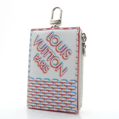 Louis Vuitton Double Zipped Card Holder M81430 Damier Spray RFID Coin Case