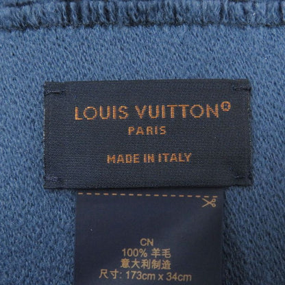 Louis Vuitton 2023 M77129 Scarf Monogram Vivienne Wool Navy Made In Italy