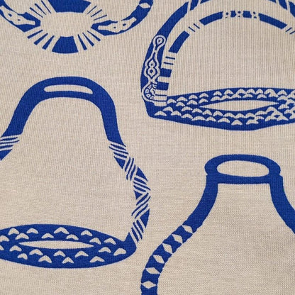 Hermes Short Sleeved T-shirt Size 36 S Women - 3e4622dm Beige And Navy