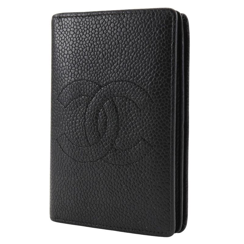 Chanel Coco Mark Card Case Caviar Skin Black Ladies Business Card Holder