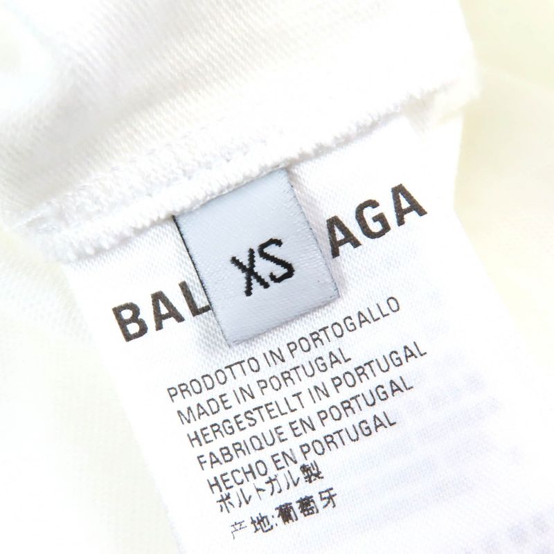 Balenciaga 620969 TIVD GYM WEAR Gymwear 100% Cotton Crew Neck Oversized Short