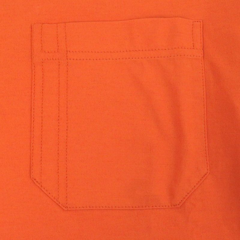 Hermes 100% Cotton H Logo Embroidery Crew Neck Short Sleeve Pocket T-shirt Cut