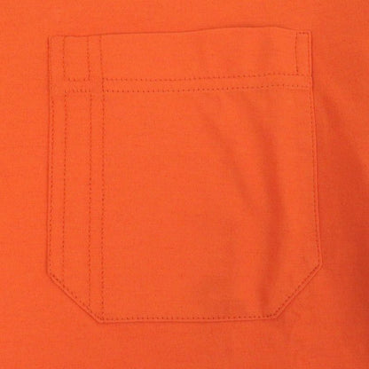 Hermes 100% Cotton H Logo Embroidery Crew Neck Short Sleeve Pocket T-shirt Cut