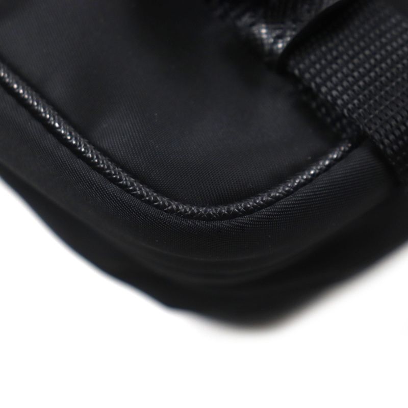 Prada 2vd034 Triangle Logo Triangle Plate With Pouch Nylon Tessuto Saffiano