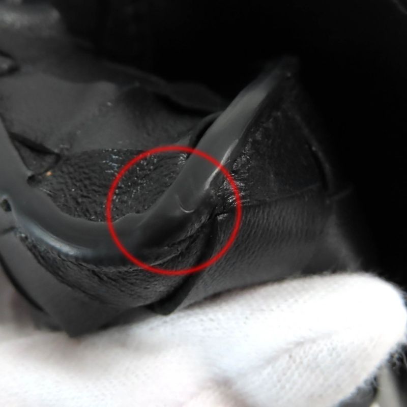 Bottega Veneta Intrecciato Compact Wallet Leather Coin Case Black Storage With