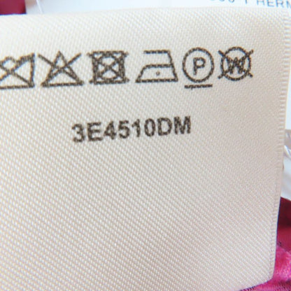 Hermes 3e4510dm Stirrup Illusion 100% Cotton Short Sleeve Short Sleeve Dress