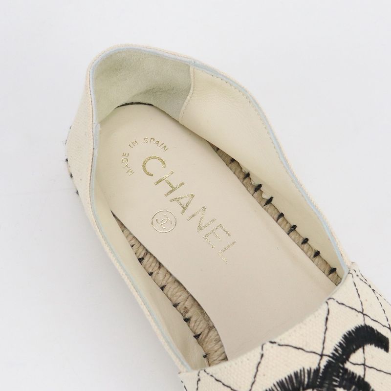 Chanel Espadrille Coco Marc Espadrille Canvas Scuff Deuce