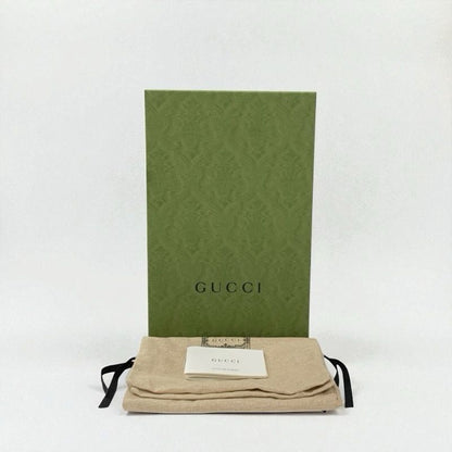 Gucci Double G Loafers Leather Shoes Leather Black Gold Ggmarmont