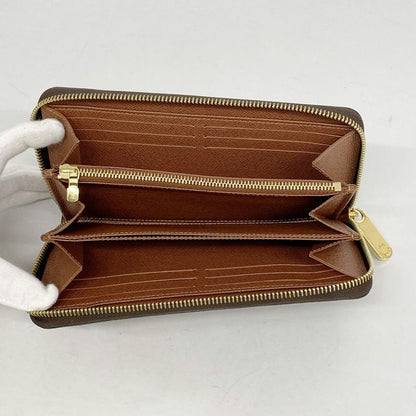 Louis Vuitton Long Wallet Monogram Zippy Wallet M42616 Brown Men Women Unisex