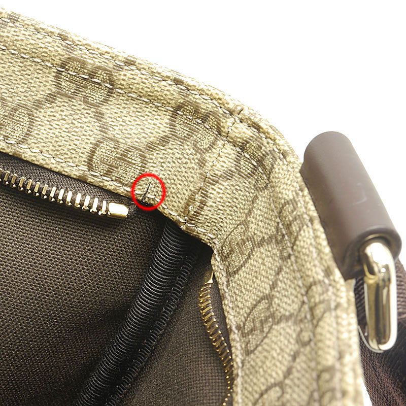 Gucci GG Supreme 201446 Shoulder Bag Beige