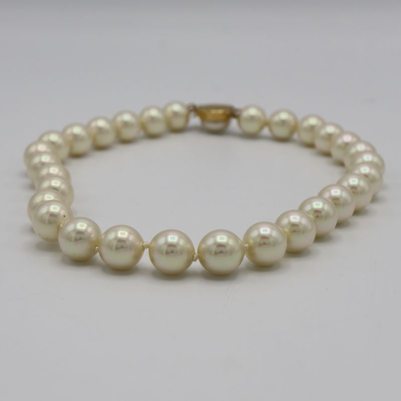 Christian DIOR Necklace Faux Pearl Approx 70.8g Accessories H12365