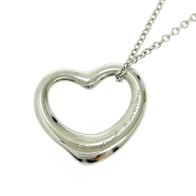 Tiffany & Co Tiffany & Co Silver Elsa Peretti Open Heart Necklace 6.5g 925