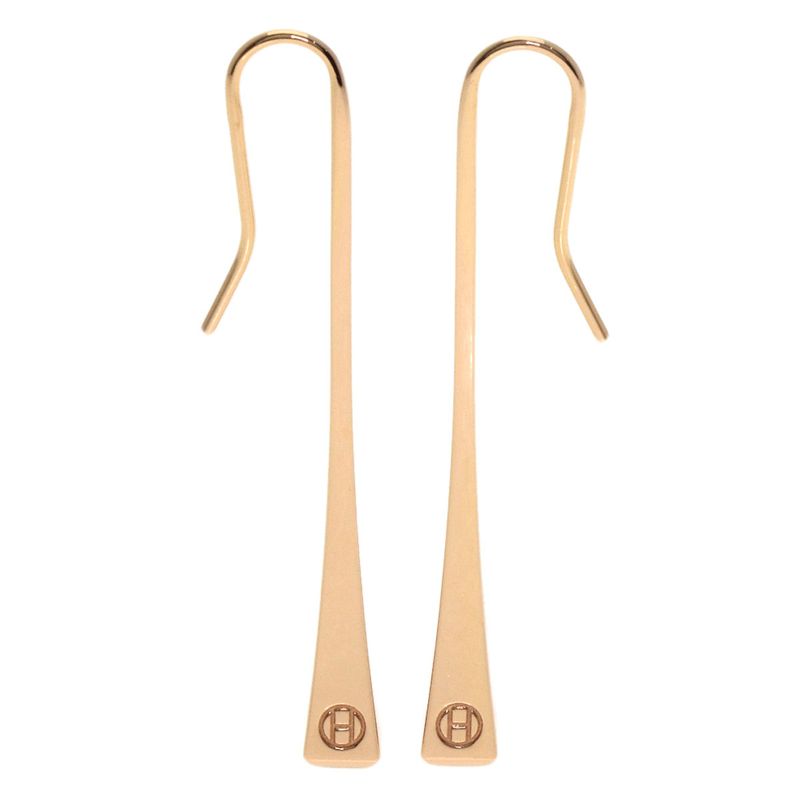 Hermes Clous De Forge Earrings 18K Pink Gold Ladies