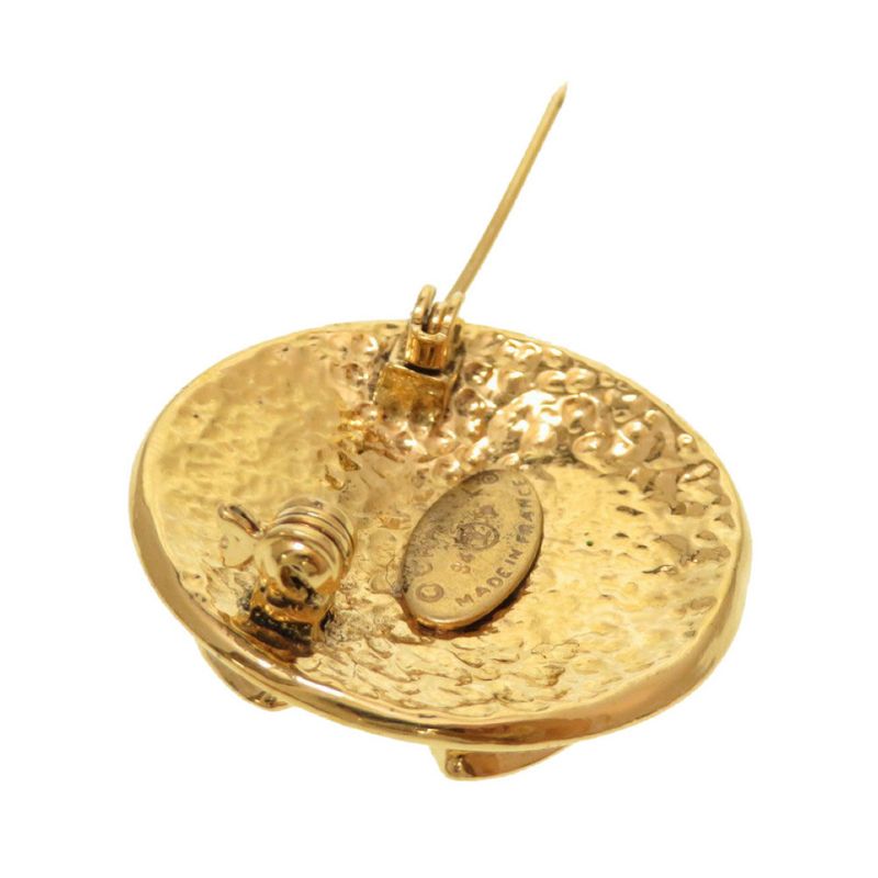 Chanel Coco Mark Vintage Gold Brooch 94P Accessories 0090 Chanel