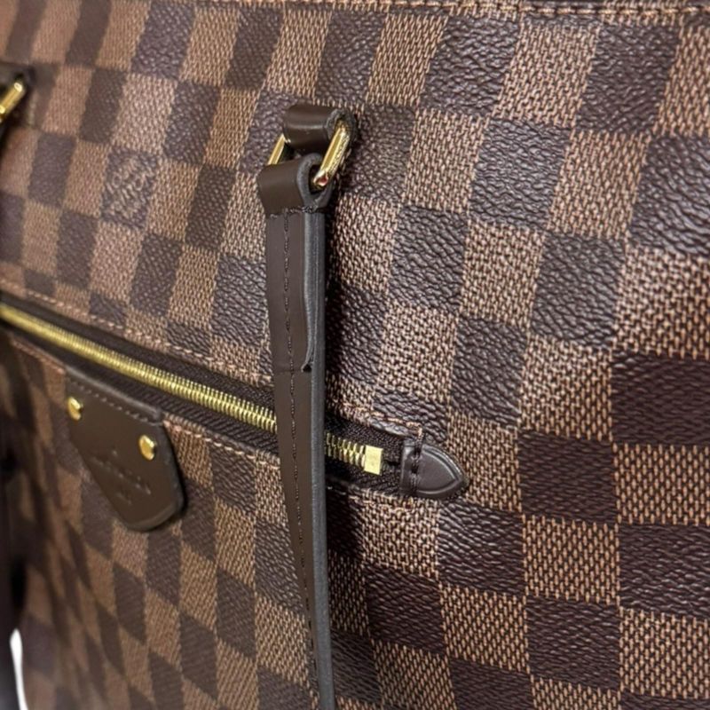 Louis Vuitton Jena PM Damier Tote Bag Damier Canvas N41012 Brown Women Louis
