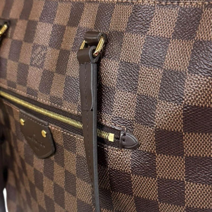 Louis Vuitton Jena PM Damier Tote Bag Damier Canvas N41012 Brown Women Louis