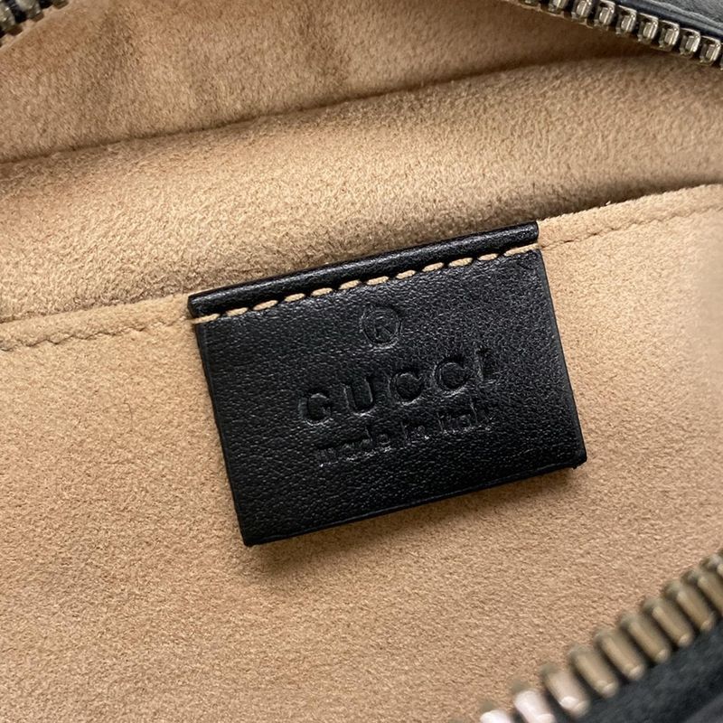 Gucci Shoulder Bag GG Marmont Quilted Small Shoulder Bag 447632 Black Chain