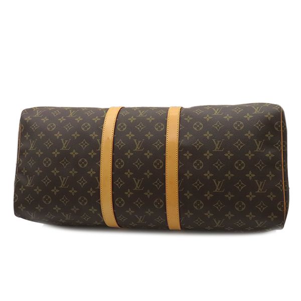 Louis Vuitton Boston Bag Keepall 55 Monogram Canvas Monogram Gold Hardware