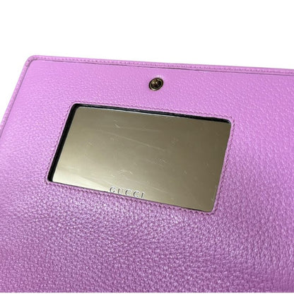 Gucci Crystal Bijoux GG Marmont Shoulder Bag Leather 499782 Pink Ladies Gucci