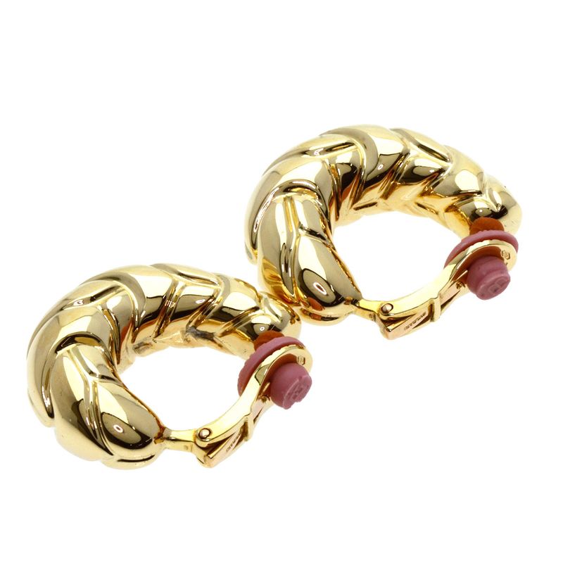 Bvlgari Bulgari Spiga Earring 18K Yellow Gold Ladies