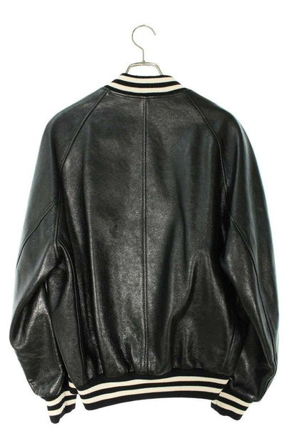 Celine 2ec24132o Oversized Teddy Leather Jacket Men's 48