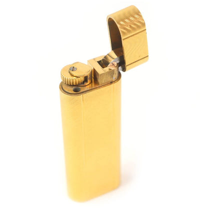 Cartier Wave Allover Pattern Oval Shape Roller Type Gas Lighter