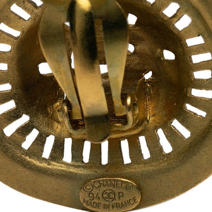 Chanel Vintage Logo Gold Plated Ladies Chanel