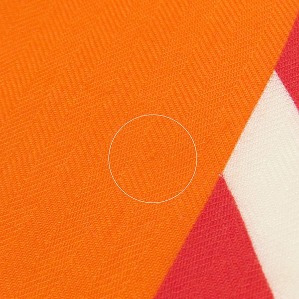 Hermes Shawl Carre 140 Carre Cashmere Silk Orange and Multicolor [box