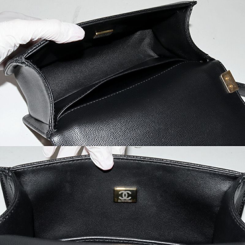 Chanel Shoulder Bag Handbag Boy Chanel Small Chain Shoulder Bag Caviar Skin