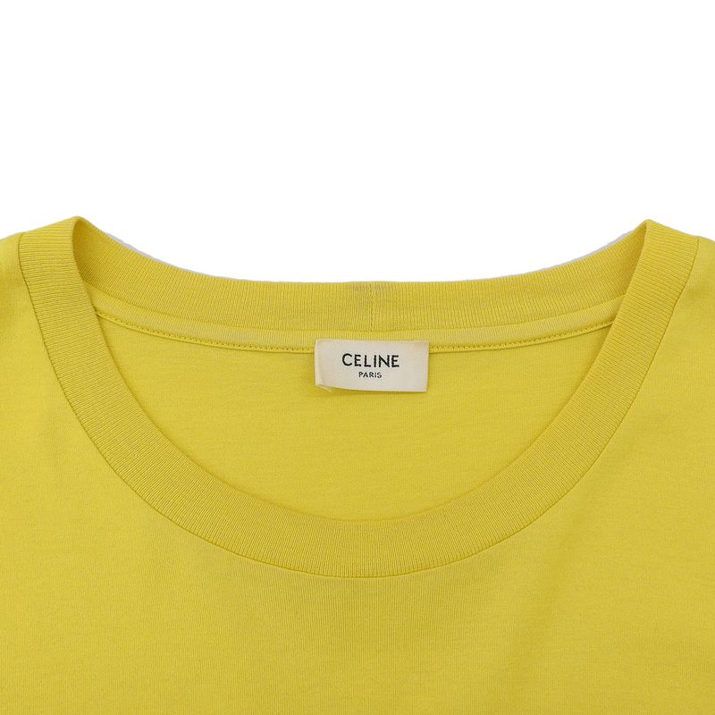 Celine Beautiful Logo T-shirt Top Men's Mustard XXL 2x681501f XXL