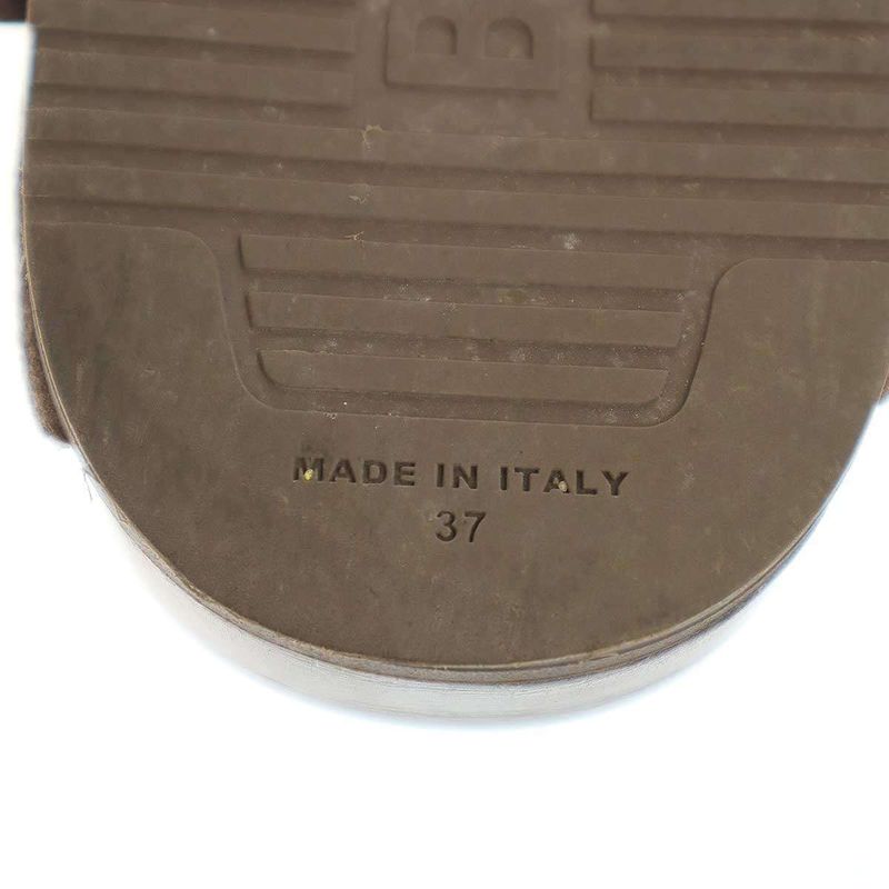 Balenciaga 24ss Sunday Flat Mule Sandals Light Brown 37