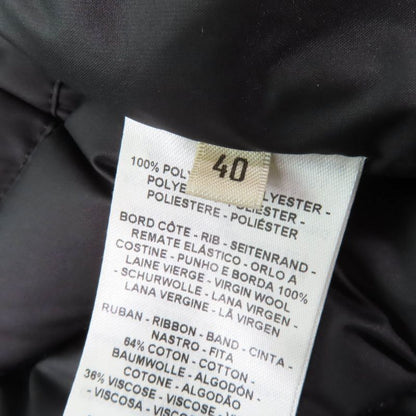 Hermes 23AW 3h0156da Long Quilted Vest Rubber Serie Patch Down Vest Black 40