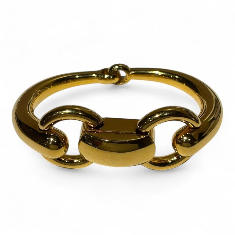 Gucci OLD Vintage Tom Ford Period Horsebit Bangle Women's Gold FREE