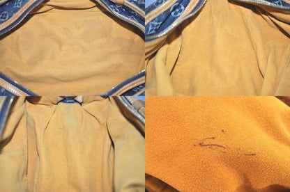 Louis Vuitton Monogram Denim Cabas Rayet GM Handbag M95336 Blue 2688n