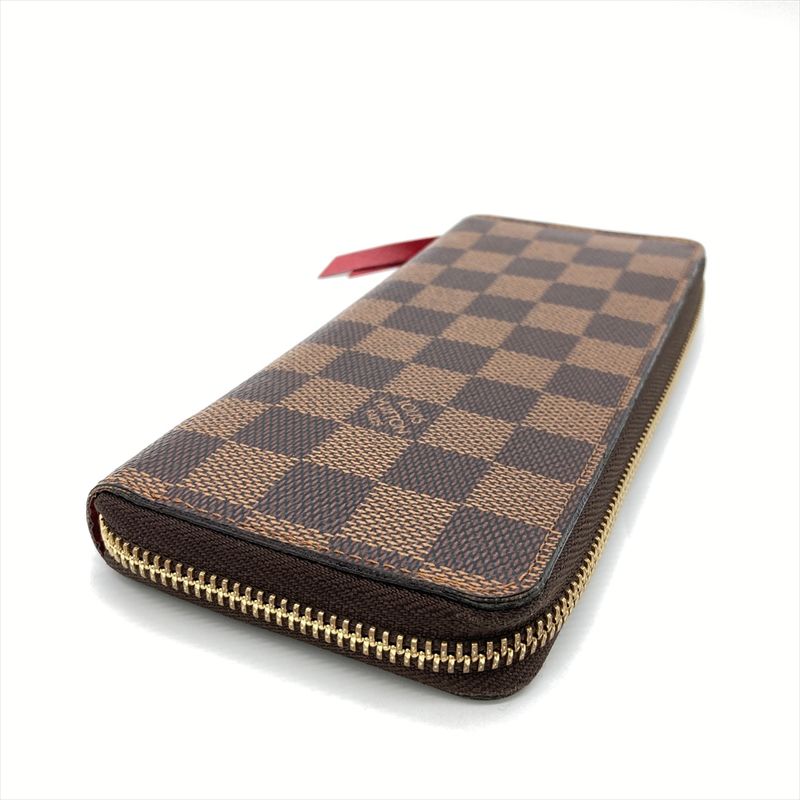 Louis Vuitton Portefeuille Cles Mans Round Zipper Damier Ebène N60534 Brown