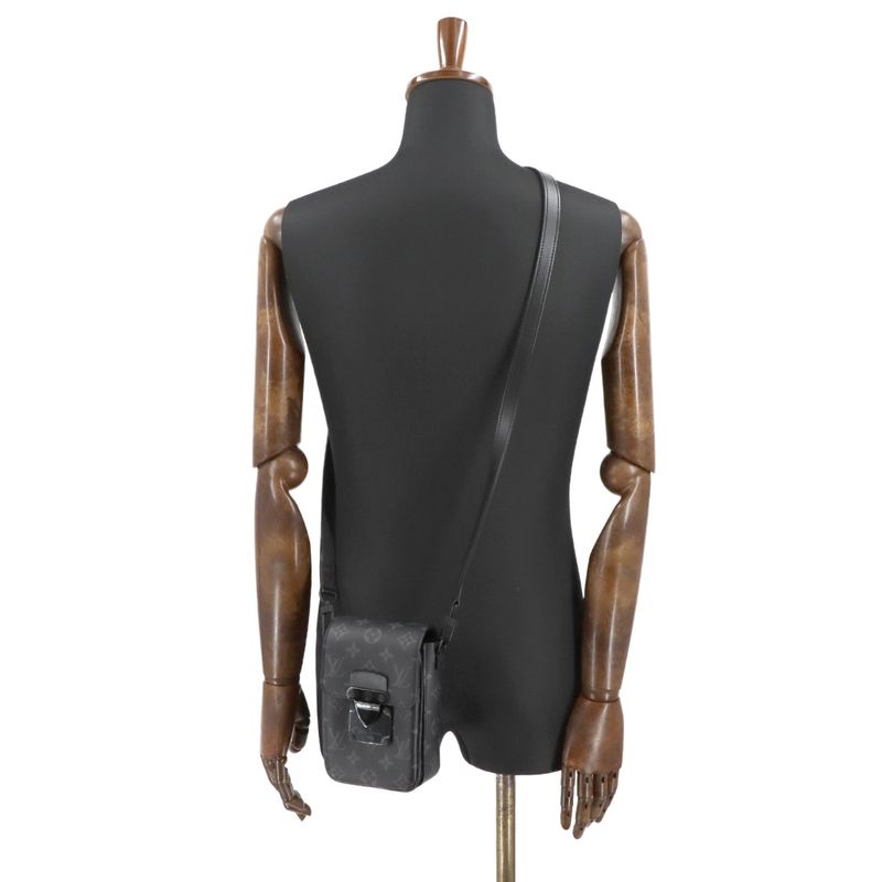 Louis Vuitton Monogram Eclipse S-lock Vertical Wearable Wallet Shoulder 90297978