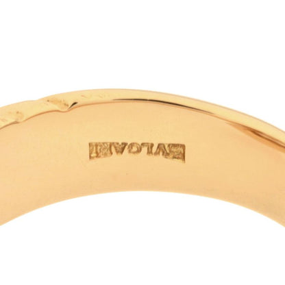 Bulgari Bvlgari Doppio Bachelato Ring With Diamonds Approx 95 18K Yellow Gold