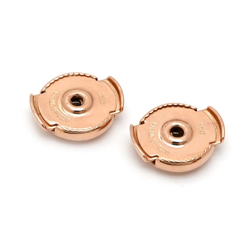 Hermes Earrings Kelly Clochette 18k Pink Gold Rose Gold Pink Gold 750au Drops