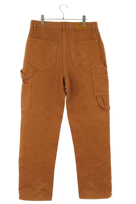 Louis Vuitton Rm212 G98 Hld60w Monogram Carpenter Denim Pants Men's 32