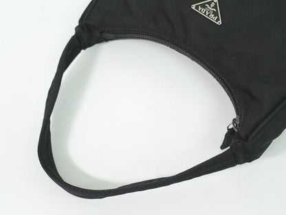 Authentic Prada Nylon Handbag Pouch Black Bag Pre-owned [follow-up Discount