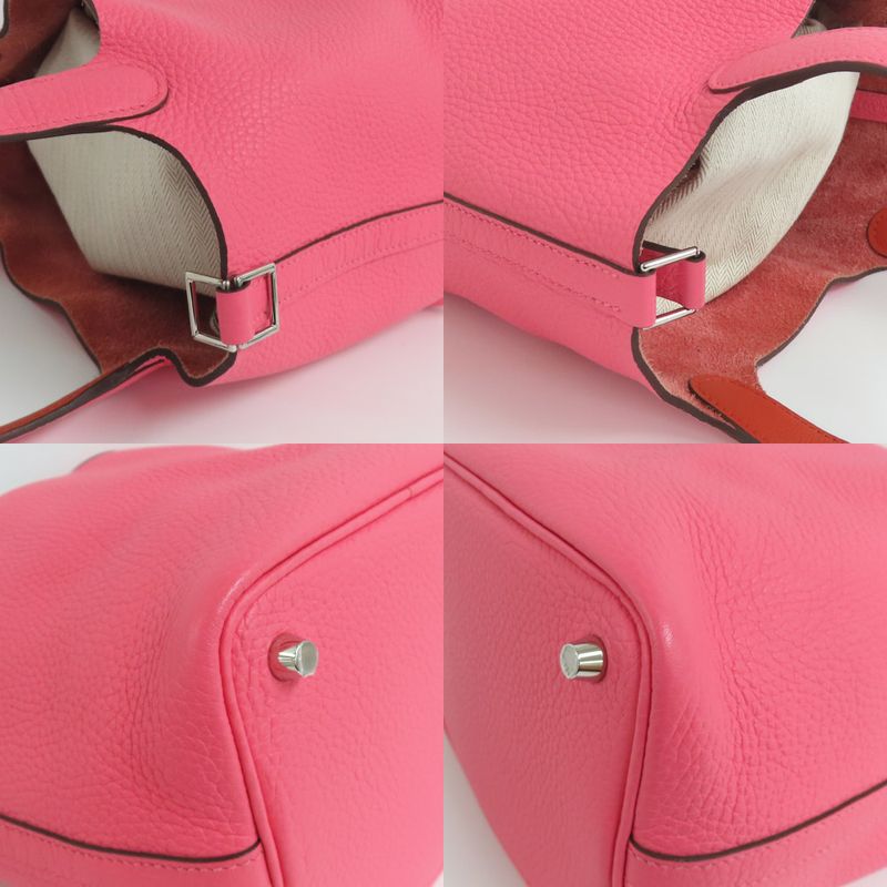 Hermes Picotin Rock PM Eclat Rose Azalea Terbatie Taurillon Clemence