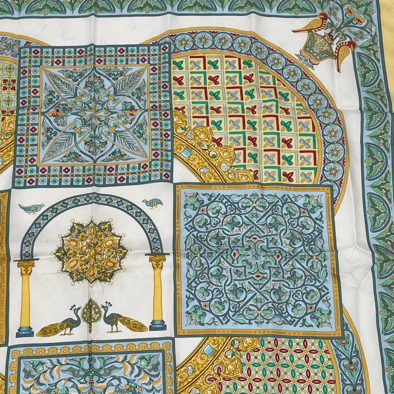 Hermes Scarf Carre 90 Ciels Byzantins Byzantine Sky Silk Multicolor