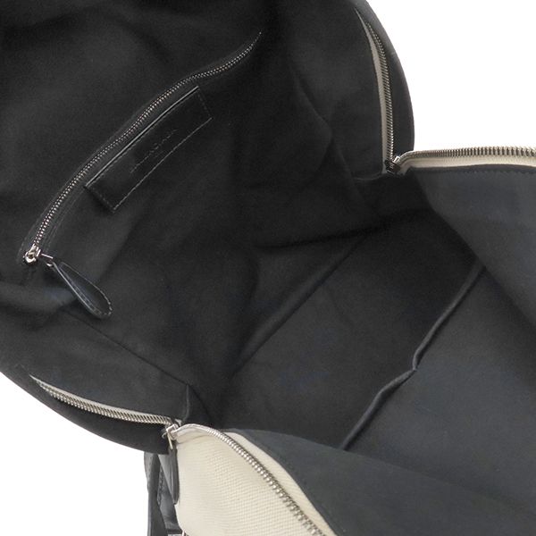 Balenciaga Backpack Daypack Backpack Canvas Leather White X Black Silver