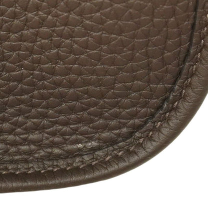 Hermes Shoulder Bag Evelyn TPM Taurillon Cles Mance Ebène Gold Hardware W