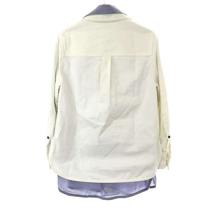 Bottega Veneta 23ss Double Layered Shirt White Purple 36 738507 V2sm0