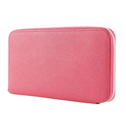Hermes Azap Long Silk-in Vaux Epson Rose Mexico Pink A Women's Long Wallet