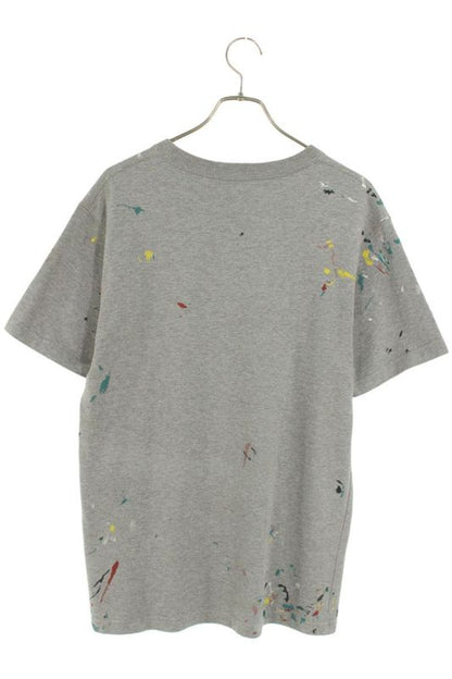 Dior 21SS 183j686a0554 Paint Print Logo Embroidery Oversized T-shirt Men's S