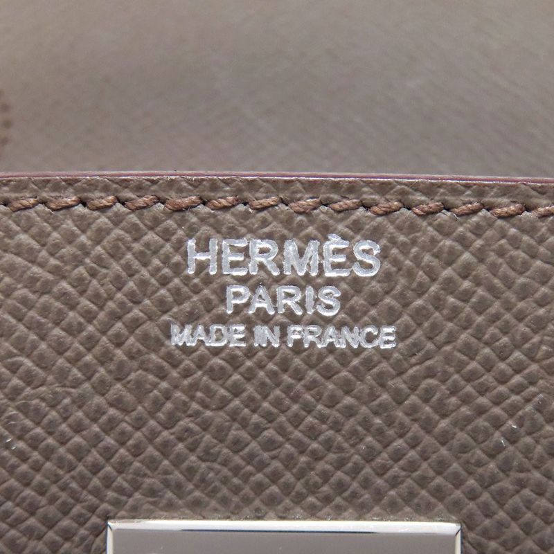 Hermes Birkin 30 Etan Silver Hardware Handbag Epson Women